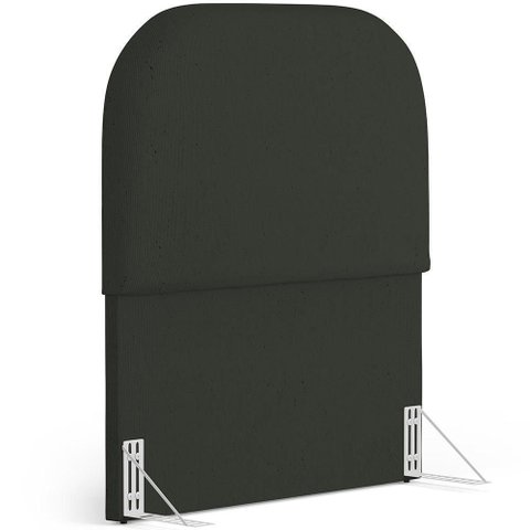 Cabeceira Cama Box 100cm Orgânica Lanna W01 Linho Verde Musgo - Lyam Decor