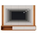 Ver imagem 6 de Painel para TV 75 pol Bancada Suspensa LED Horebe C04 Off White Matte Freijó - Lyam Decor