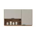Ver imagem 1 de Armário de Cozinha Aéreo 02 Portas 120cm Firenze Amêndola Nude Prime Tx Demóbile
