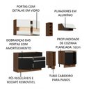 Ver imagem 5 de Armário de Cozinha Completa 220cm Rustic/Preto/Branco Parma Madesa 02
