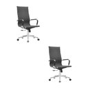 Ver imagem 1 de Kit 2 Cadeiras Escritório Presidente Esteirinha Corino Manhattan