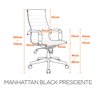 Kit 2 Cadeiras Escritório Presidente Esteirinha Corino Manhattan - 2