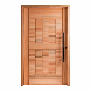 Porta Pivotante Maciça 214x109cm Eucalipto Pm96 Cruzeiro Portas