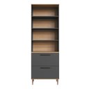 Ver imagem 7 de Armário Paneleiro 2 Portas 2 Gavetas Vidro Fume Isabelle