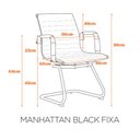 Ver imagem 2 de Kit com 2 Cadeiras Manhattan Base Fixa