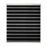 Persiana Rolo Zebra Bando 1,80 X 1,60 Double Vision Preto - 1