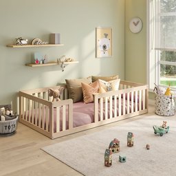 Cama Montessoriana Solteiro Com Grade Giulia Casatema - 1