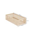 Ver imagem 3 de Cama Montessoriana Solteiro com Grade Giulia Casatema MadeiraOriginals