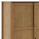 Ver imagem 2 de Guarda Roupa Casal Lazio 3 Portas Correr 3 Gavetas Madeira Freijó Mpozenato 196cm