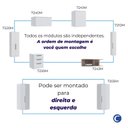 Ver imagem 6 de Guarda Roupa Casal Modulado 9 Peças Requinte