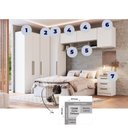 Ver imagem 3 de Guarda Roupa Casal Modulado 9 Peças Requinte