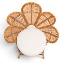 Ver imagem 4 de Poltrona em Rattan com Estofado Branco 102x75x57cm