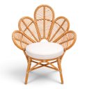 Ver imagem 1 de Poltrona em Rattan com Estofado Branco 102x75x57cm