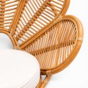 Ver imagem 3 de Poltrona em Rattan com Estofado Branco 102x75x57cm
