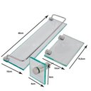 Ver imagem 3 de Kit Porta Shampoo Saboneteira Retangular Porta Toalha Rosto Vildrex Incolor