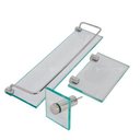 Ver imagem 2 de Kit Porta Shampoo Saboneteira Retangular Porta Toalha Rosto Vildrex Incolor