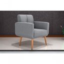 Ver imagem 3 de Poltrona Cadeira Decorativa Escritório Havana Matrix Cinza