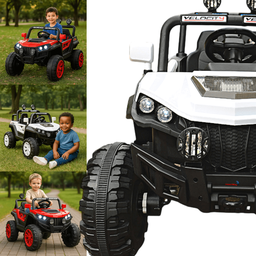 Carrinho Utv Elétrico Importway Branco 12v com Controle Remoto - 4