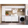 Armários para Lavanderia Completa 7 Módulos Athena Branco - 1