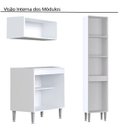 Ver imagem 4 de Armários para Lavanderia Completa 7 Módulos Athena Branco