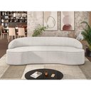 Ver imagem 2 de Sofá 4 Lugares Curvo Sala de Estar Living Lótus D02 Bouclê Creme 260 cm B-54 - Lyam Decor