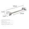 Toalheiro 30 Cm Quadratus Inox - Kromus Q504 - 3