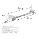Ver imagem 3 de Toalheiro 30 Cm Quadratus Inox - Kromus Q504