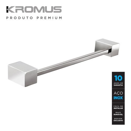 Toalheiro 30 Cm Quadratus Inox - Kromus Q504 - 2