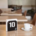 Ver imagem 5 de Porta Guardanapos Acrílico para Restaurante Numerados 1 Ao 12 Preto de Mesa