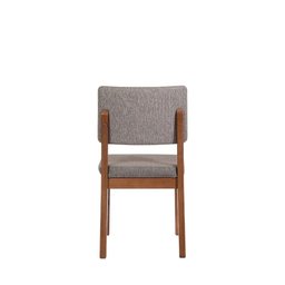 Conjunto de Jantar Mesa 184 Cm 6 Cadeiras Ella - Natural C/ Mescla Cinza - 12