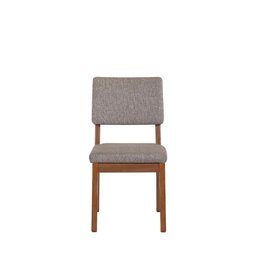 Conjunto de Jantar Mesa 184 Cm 6 Cadeiras Ella - Natural C/ Mescla Cinza - 10