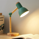 Ver imagem 2 de Luminária Mesa Abajur 45cm Articulada Retrô Madeira Gimpo Kjtd-685-pai:verde