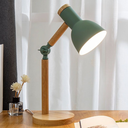 Ver imagem 4 de Luminária Mesa Abajur 45cm Articulada Retrô Madeira Gimpo Kjtd-685-pai:verde