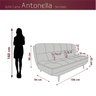 Sofá Cama 3 Lugares Antonella - 2