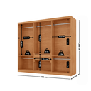 Ver imagem 3 de Guarda Roupa Casal Connor 100 Mdf 3 Portas e 2 Gavetas - Moderna Mobília