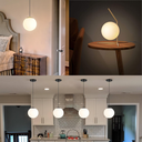 Ver imagem 7 de 2 Globos Vidro 10cm Esfera Bola Soquete G9 Rosca Bocal Jabuticaba Gimpo 2x-gl10