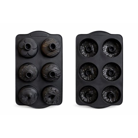 Forma 6 Cavidades Silicone Donuts Antiaderente Assadeira
