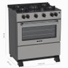 Fogao 5 Bocas Venax Gaudi Line Inox Gas Glp - 2