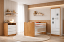 Ver imagem 1 de Quarto Completo com Berço que Vira Cama Algodão - Mobibaby