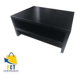 Suporte P Monitor Preto Mdf Base Organização Home Office - 2