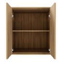 Ver imagem 5 de Armário Escritório Baixo 63cm X 36cm 2 Portas F5 Office Cor:macadâmia com Branco
