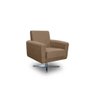 Poltrona Giratória 1 Lugar Bruna - Turkey Marrom Claro - 1