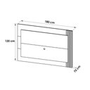 Ver imagem 3 de Rack Bancada C/ Painel P/ Tv até 65 Pol Pl3001/ra2002 Ripado 1 Porta 180x120cm Natural/off White -