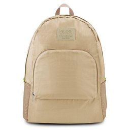 Mochila Dobrável para Viagem Estampa Lisa Jacki Design Creme - 1