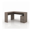 Ver imagem 7 de Kit 2 Peças com Escrivaninha em L 2 Gavetas Me4129 e Cadeira de Escritório Diretor Tela Mesh Tok 3310