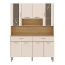 Ver imagem 5 de Armário de Cozinha Compacta 8 Portas 2 Gavetas Golden - Freijó/soft