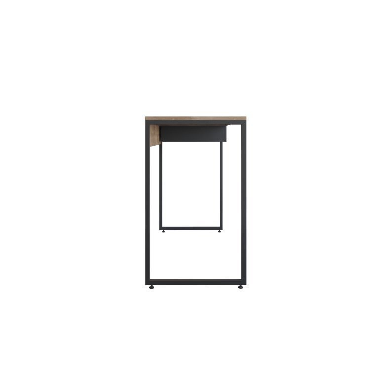 Escrivaninha 120cm 1 Gaveta com Armário para Escritório Baixo 2 Portas Industrial Iron - 5
