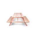 Ver imagem 5 de Mesa Picnic Madeira Maciça 140cm x 70cm Rosa/Marrom