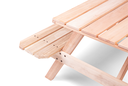 Ver imagem 6 de Mesa Picnic Madeira Maciça 140cm x 70cm Rosa/Marrom