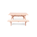 Ver imagem 4 de Mesa Picnic Madeira Maciça 140cm x 70cm Rosa/Marrom